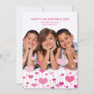 Carte sincère de Valentine de photo d'impression