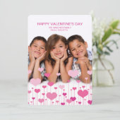 Carte sincère de Valentine de photo d'impression (Debout devant)