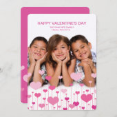 Carte sincère de Valentine de photo d'impression (Devant / Derrière)