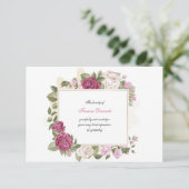 Carte Sincere Merci Sympathie (Debout devant)