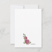 Carte Sincere Merci Sympathie (Dos)