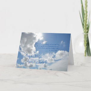 Carte Sincères condoléances - avec un verset de la Bible