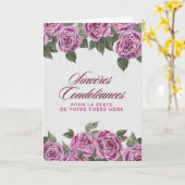 Carte Sincères condoléances – Perte de votre chère mère (Fleur jaune)