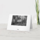 Carte Sincères condoléances sur un lac solitaire (Dos)