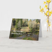 Carte Sincères condoléances sur un lac solitaire (Fleur jaune)