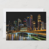 Carte Singapour la nuit (Devant)
