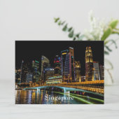 Carte Singapour la nuit (Debout devant)