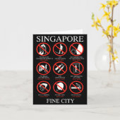 Carte Singare Fine City Funny Rules  (Fleur jaune)