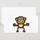 Carte singe (Devant / Derrière)