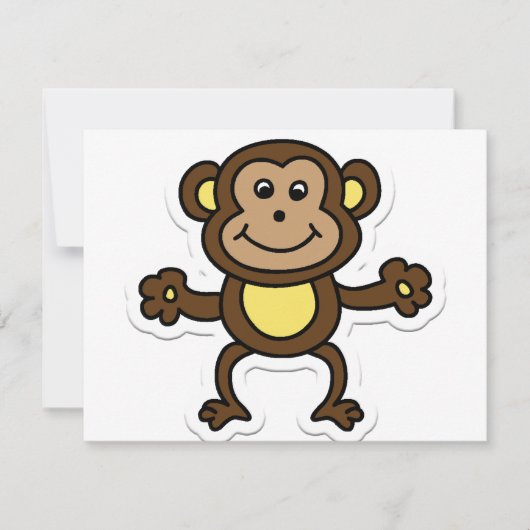 Carte singe (Devant)