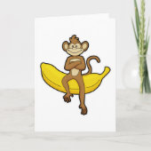 Carte Singe avec banane (Devant)