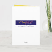 Carte Singe drôle avec une coupe de cheveux (Dos)