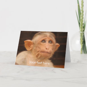 Carte Singe, Fête des pères personnalisée