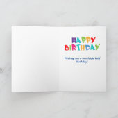 Carte Singe mignon 6 mois Anniversaire (Intérieur)