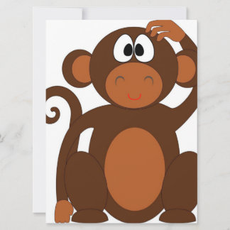 Carte singe mignon| Cute Canvas