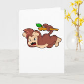 Carte Singe rugissant (Fleur jaune)