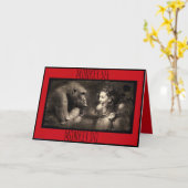 Carte Singe Voir Monkey Do Anniversaire Card (Fleur jaune)