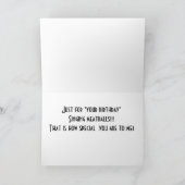 Carte "SINGING MEATBALL" JUSTE POUR "YOUR" *50ème* ANNIV (Intérieur)