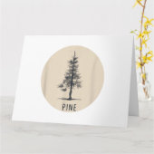 Carte Single Pine Tree Outfit (Fleur jaune)