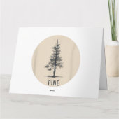 Carte Single Pine Tree Outfit (Dos)