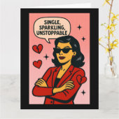 Carte Single, Sparkling, Unstoppable (Fleur jaune)