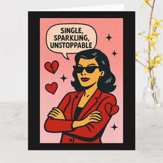 Carte Single, Sparkling, Unstoppable (Fleur jaune)