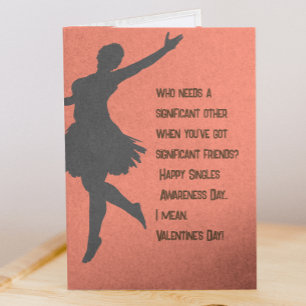 Carte Singles Awareness Day - Funny Valentine's Day Card