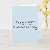 Carte Singles Sensibilisation Day Anti Valentine's Day (Fleur jaune)