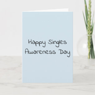 Carte Singles Sensibilisation Day Anti Valentine's Day