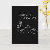 Carte S'inquiéter moins grimper plus Escalade Bouldering (Fleur jaune)