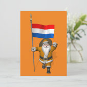 Carte Sinterklaas Avec Ensigne De Pays-Bas (Debout devant)