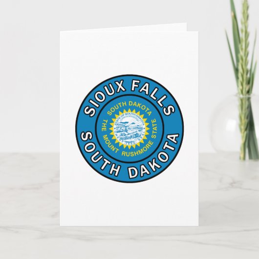 Carte Sioux Falls Dakota du Sud (Devant)