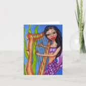 Carte Sirène avec Harpe (Devant)