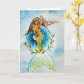 Carte Sirène givrante (Fleur jaune)