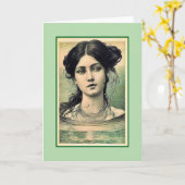 Carte Sirène Pensive (Fleur jaune)