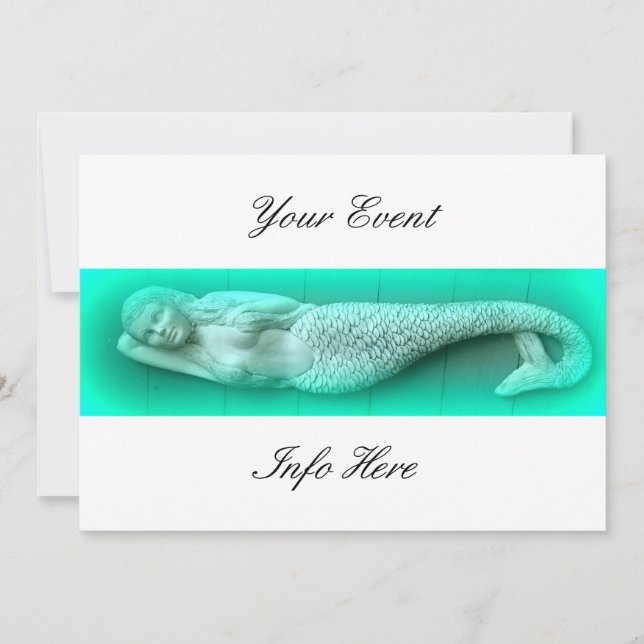 Carte sirène verte (Devant)