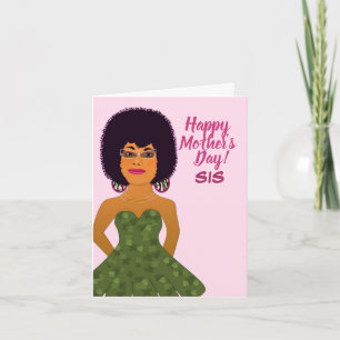 Carte Sis African American Mother's Day Card