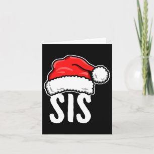 Carte Sis Christmas Père Noël Famille Correspondant Pyja