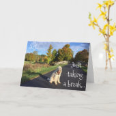 CARTE **SIS** PRENANT UNE RUPTURE POUR DIRE "HEUREUX ANN (Fleur jaune)