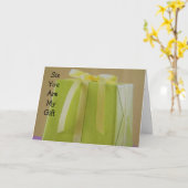 CARTE "SIS, TU ES MON CADEAU" JOUR DES MÈRES (Fleur jaune)