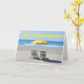 CARTE **SIS** VOUS MÉRITEZ UN ANNIVERSAIRE "GRANDE VUE" (Fleur jaune)