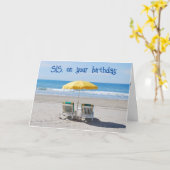 CARTE **SIS** VOUS MÉRITEZ UN ANNIVERSAIRE "GRANDE VUE" (Fleur jaune)