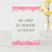 Carte S'isoler soi-même manque de penser à toi (Fleur jaune)