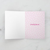 Carte Sister 5 star review pink birthday (Intérieur)