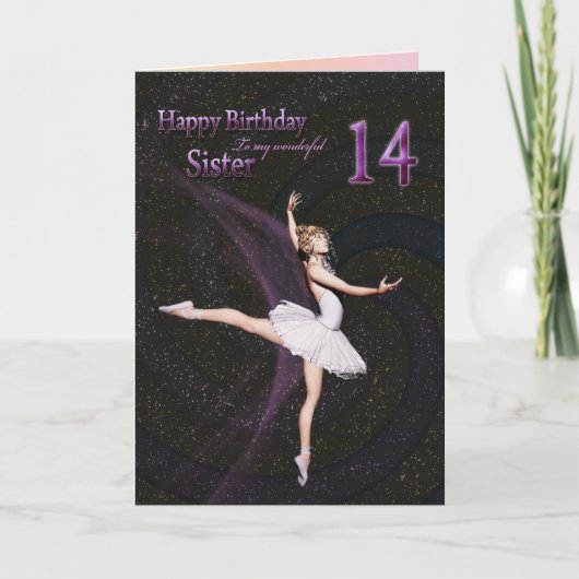Carte Sister age 14 (Devant)