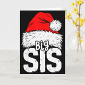 Carte Sister Big Santa Christmas Family Matching Pyjamas (Fleur jaune)