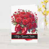 Carte Sister Birthday Card (Fleur jaune)