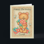 Carte Sister Birthday Card<br><div class="desc">Sister Birthday Card</div>