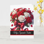 Carte Sister Birthday Card (Fleur jaune)