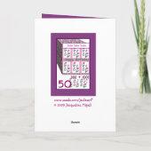 Carte SISTER - Happy 50th Birthday (Dos)